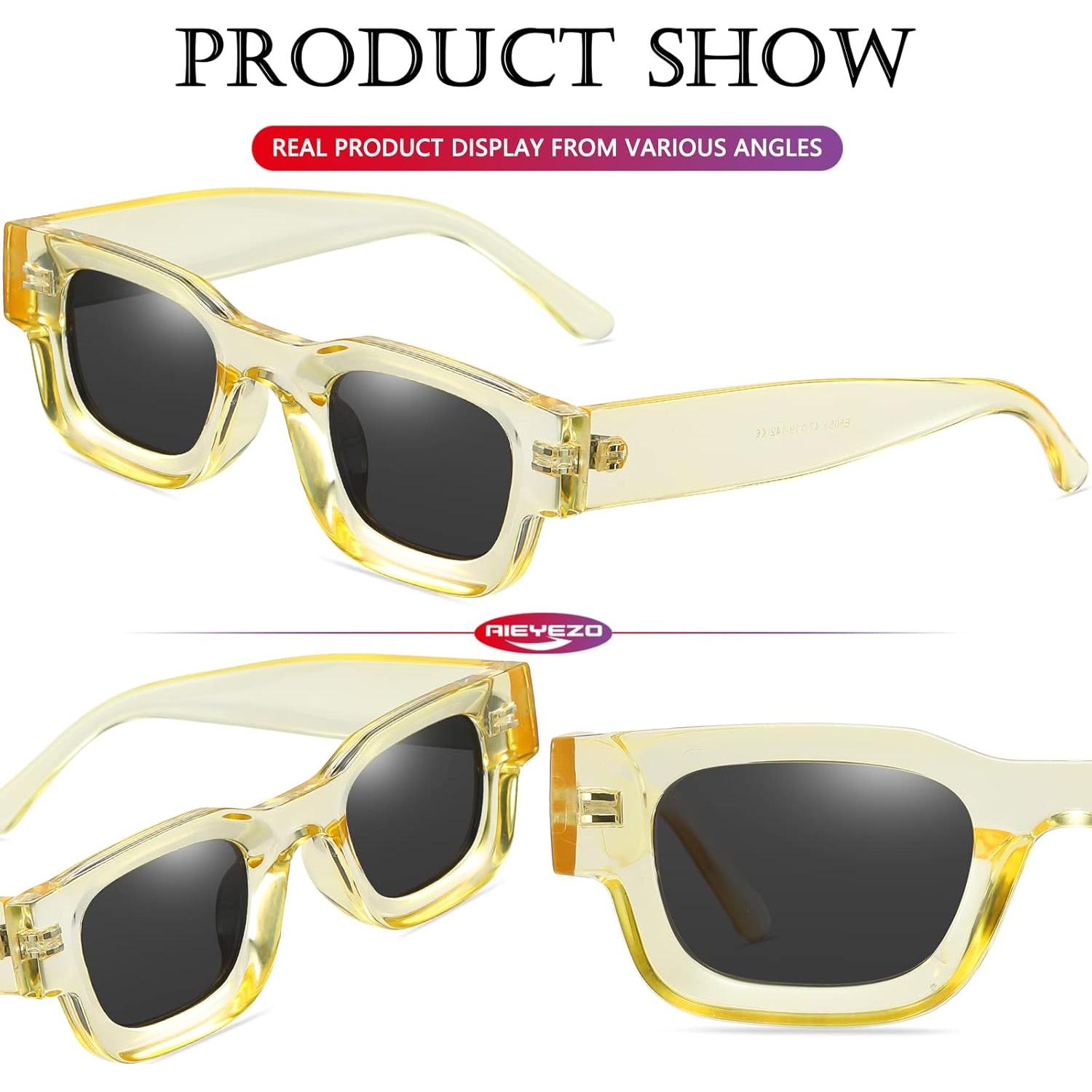 AIEYEZO Gafas de Sol Rectangulares Polarizadas UV400