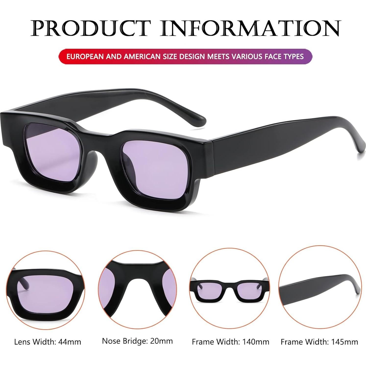 Gafas de Sol AIEYEZO Rectangulares Polarizadas UV400