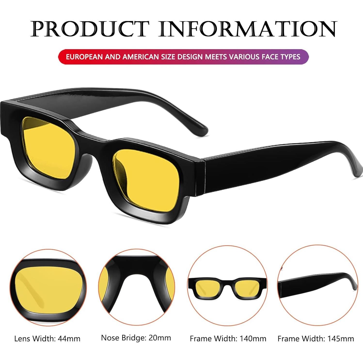 Gafas de Sol Polarizadas AIEYEZO Rectangulares UV400