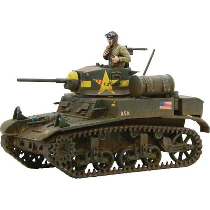 Tanque Ligero M3 Stuart Bolt Action 1:56 WWII Modelo Plástico