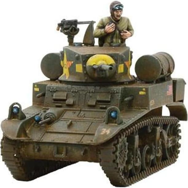 Tanque Ligero M3 Stuart Bolt Action 1:56 WWII Modelo Plástico