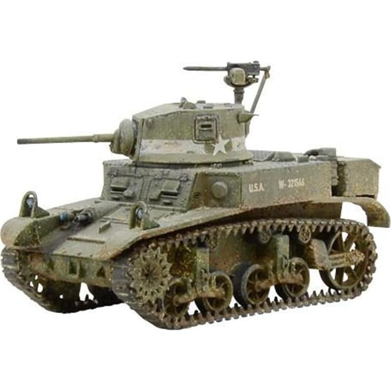 Tanque Ligero M3 Stuart Bolt Action 1:56 WWII Modelo Plástico