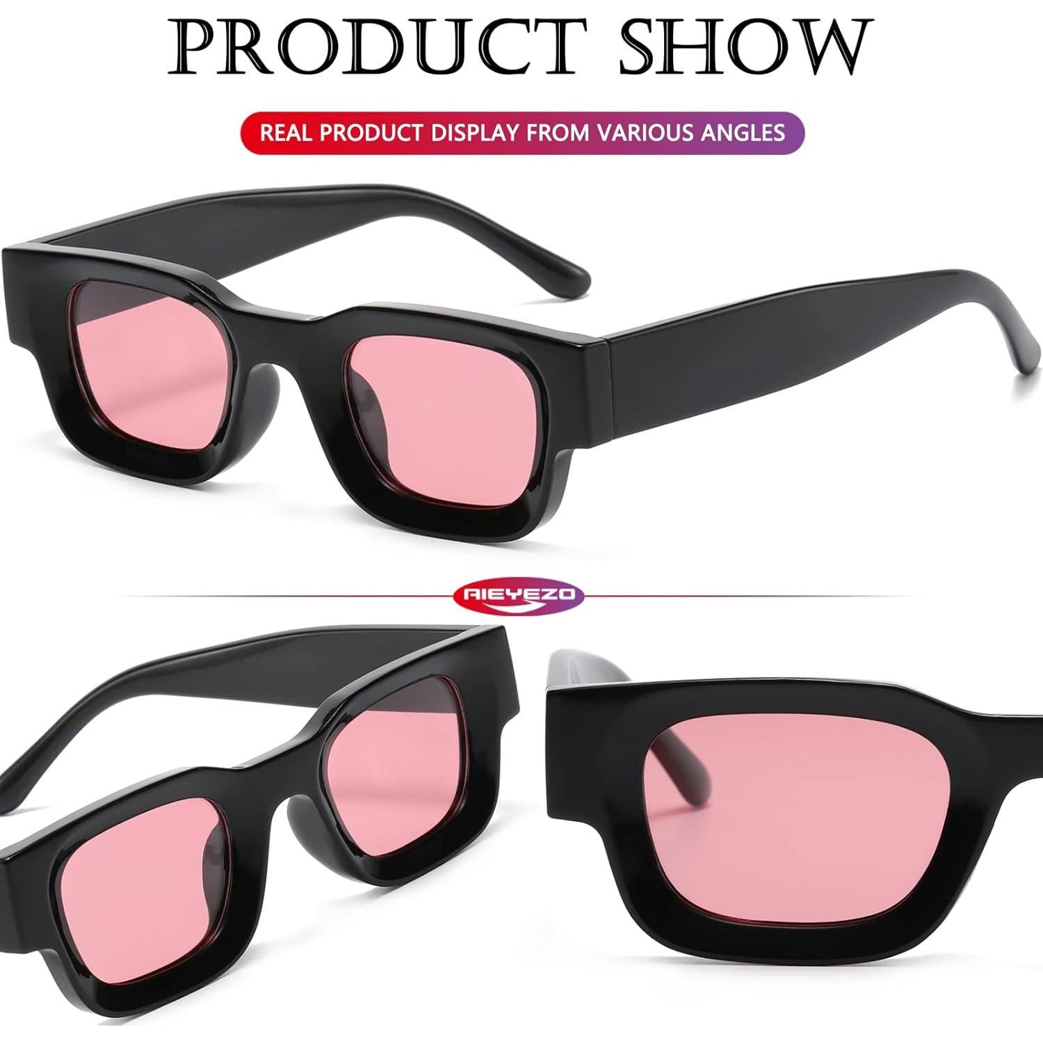 Gafas de Sol Polarizadas AIEYEZO Rectangulares Unisex 44mm