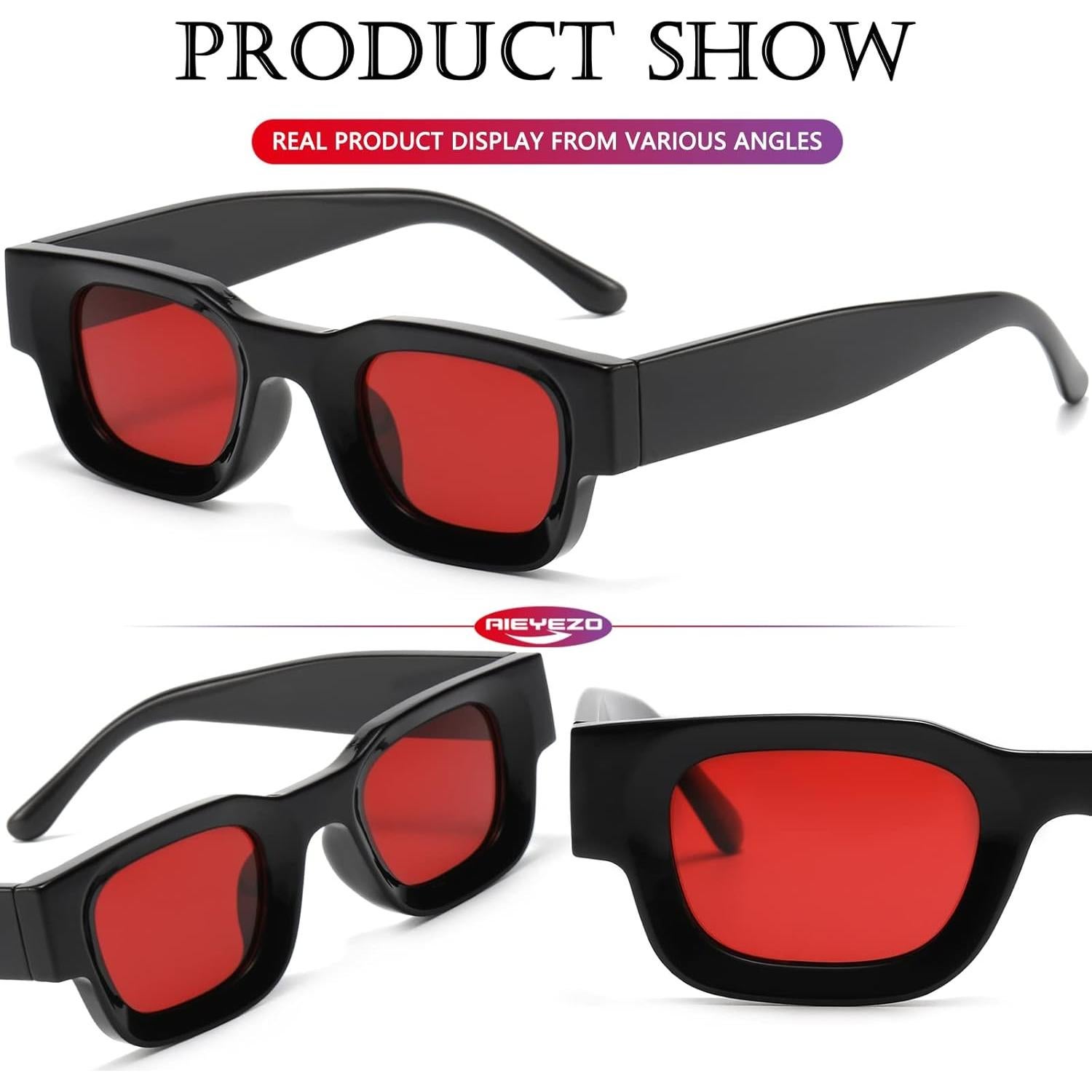 AIEYEZO Gafas de Sol Rectangulares Polarizadas UV400