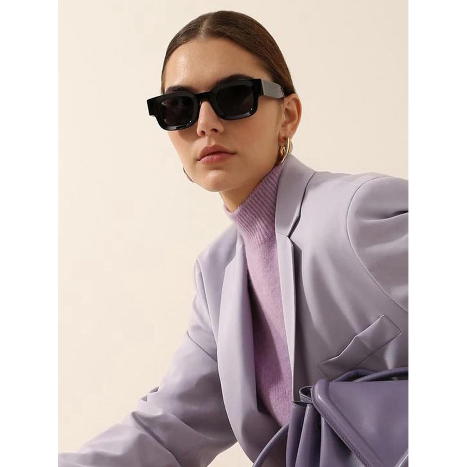 AIEYEZO Gafas de Sol Rectangulares Polarizadas Unisex