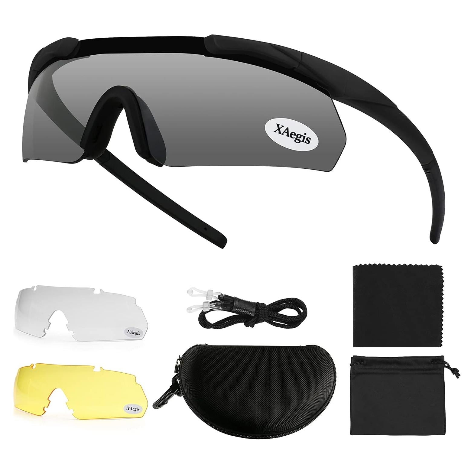 Gafas Tácticas XAegis con 3 Lentes Intercambiables