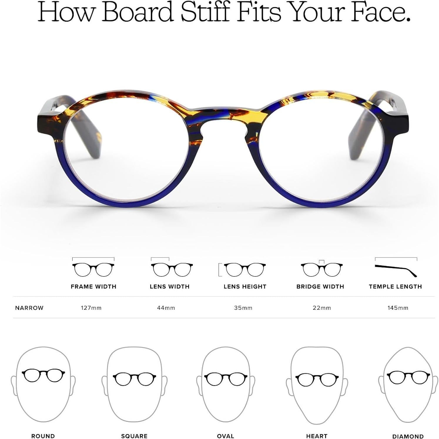 Gafas de lectura Eyebobs Board Stiff 3.0x para caras estrechas