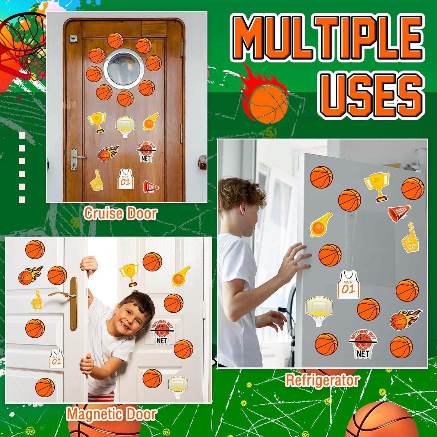 Imanes Decorativos de Baloncesto Sumind - 16 Piezas