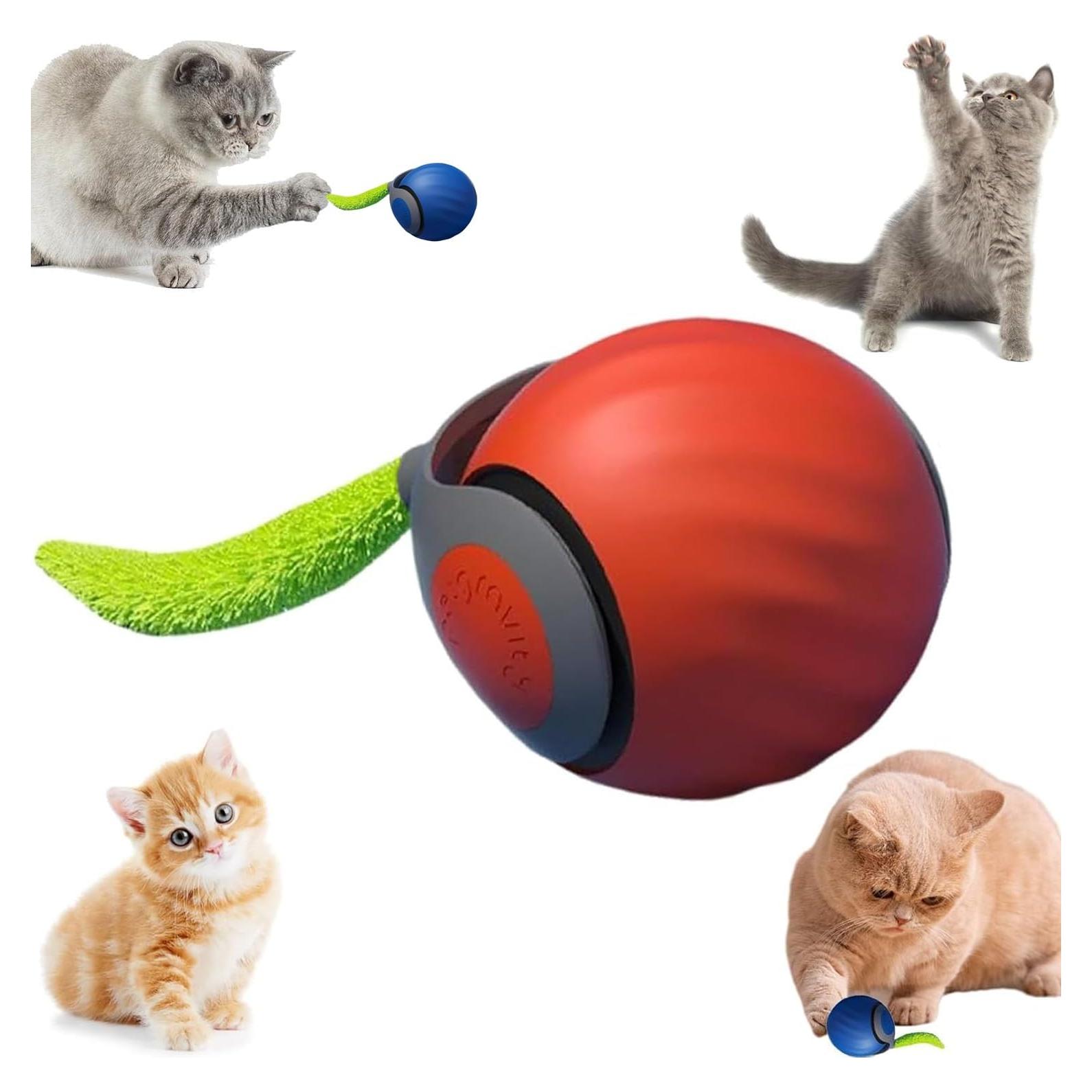 Juguete Interactivo para Gatos Huopurther Naranja 2025