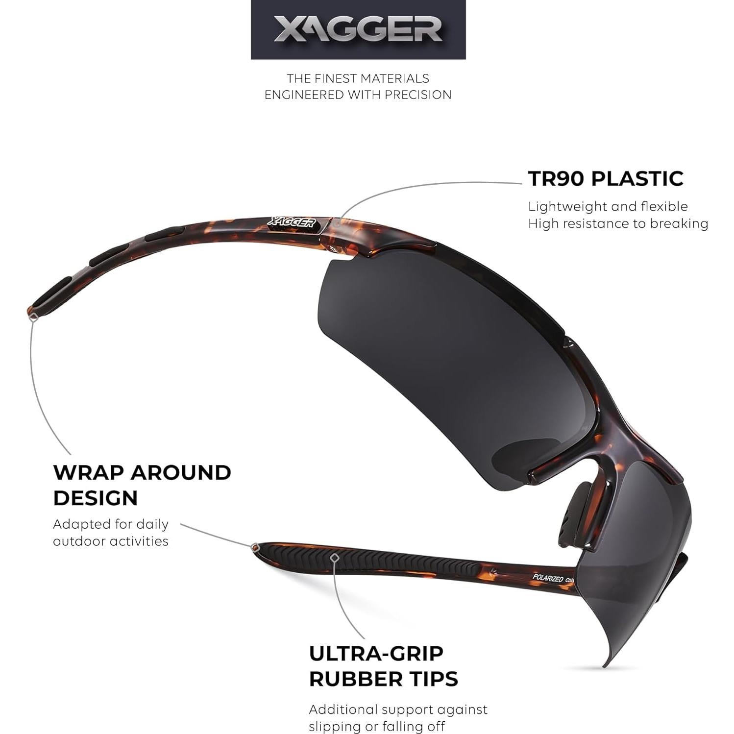 Gafas de sol polarizadas Xagger UV400 para deportes