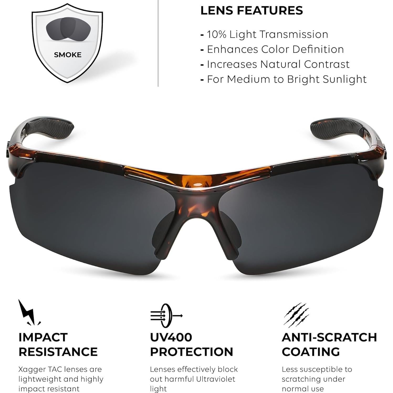 Gafas de sol polarizadas Xagger UV400 para deportes