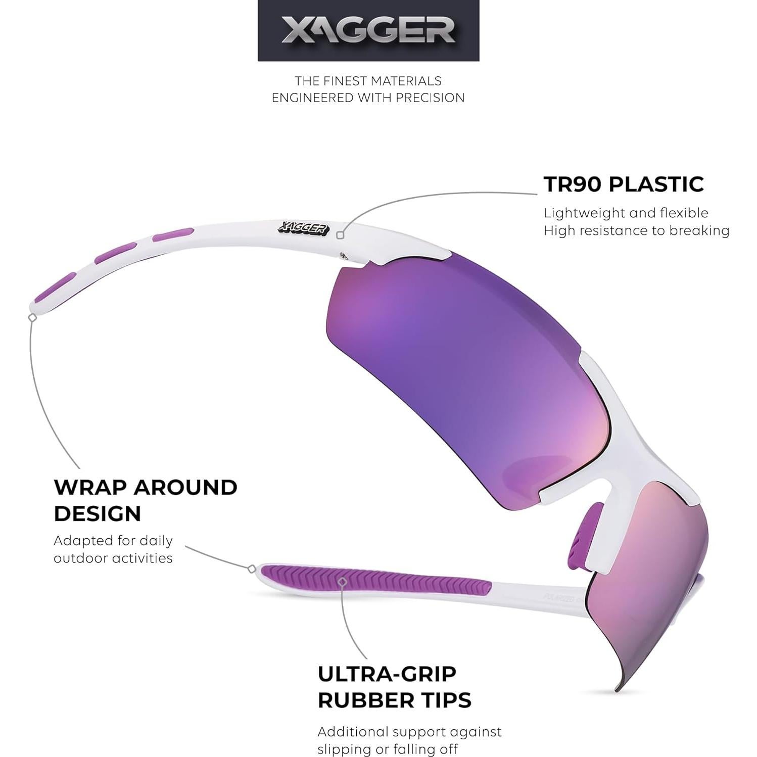 Gafas de sol polarizadas Xagger UV400 para deportes unisex