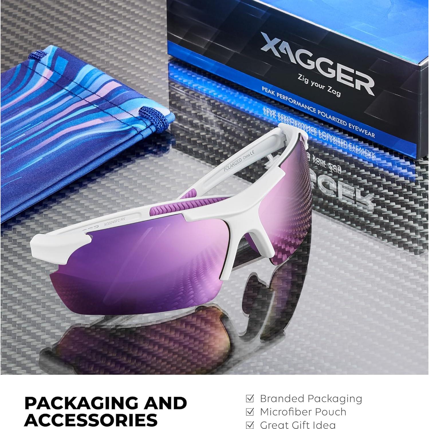 Gafas de sol polarizadas Xagger UV400 para deportes unisex