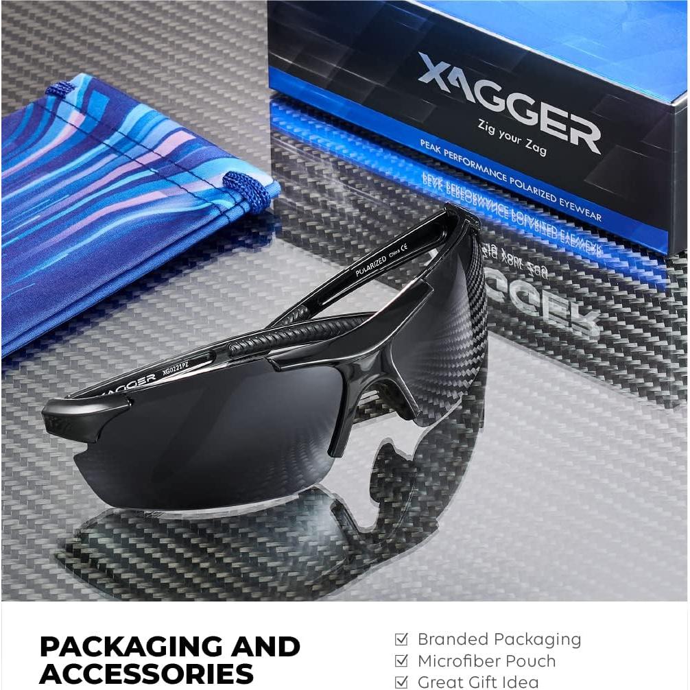 Gafas de sol polarizadas Xagger UV400 para deportes unisex