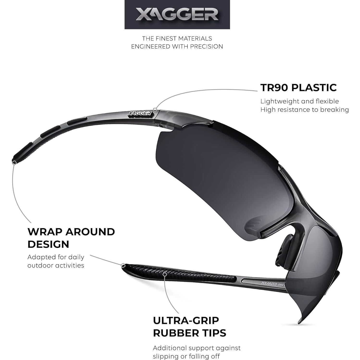 Gafas de sol polarizadas Xagger UV400 para deportes