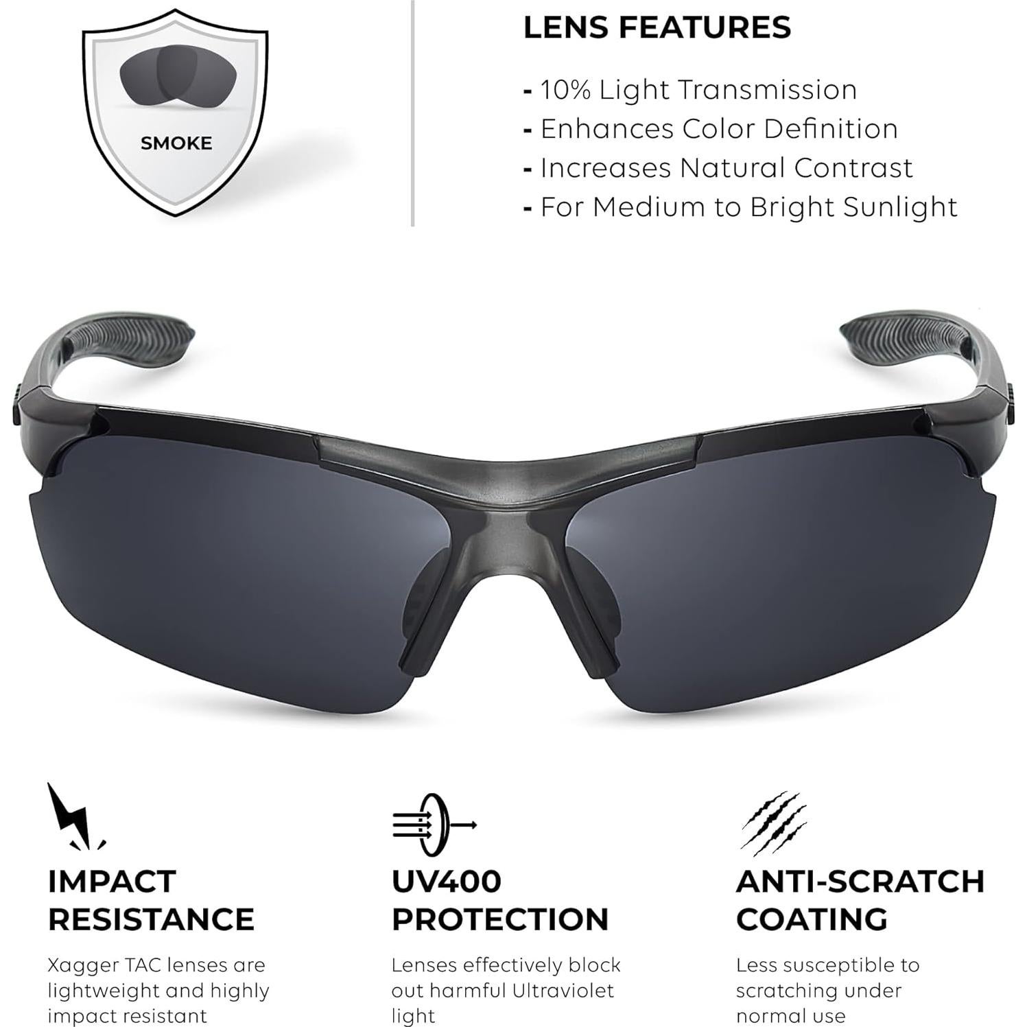 Gafas de sol polarizadas Xagger UV400 para deportes