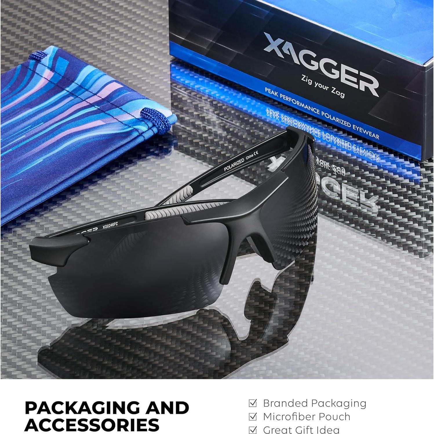 Gafas de sol polarizadas Xagger UV400 para deportes unisex
