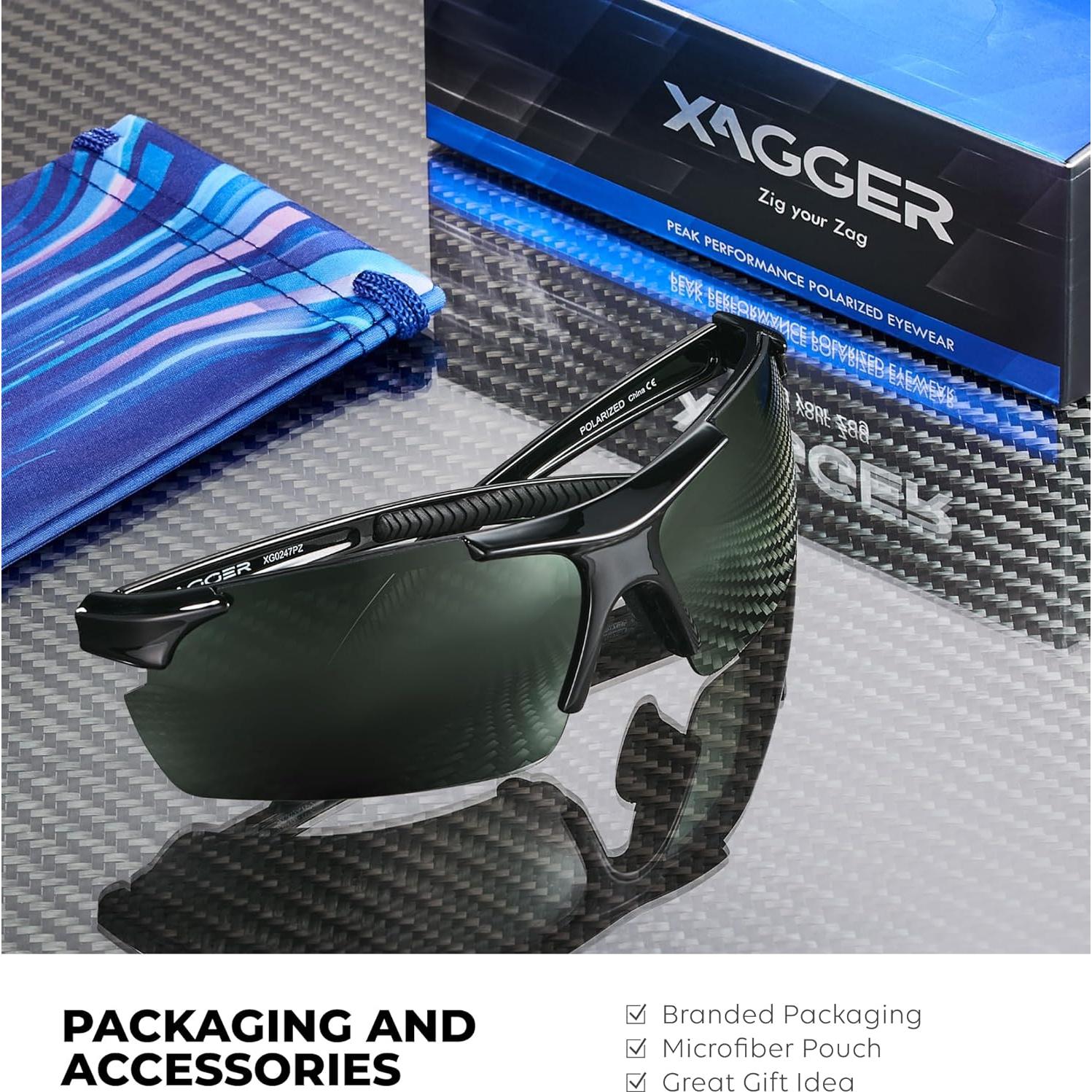 Gafas de sol polarizadas Xagger UV400 para deportes unisex
