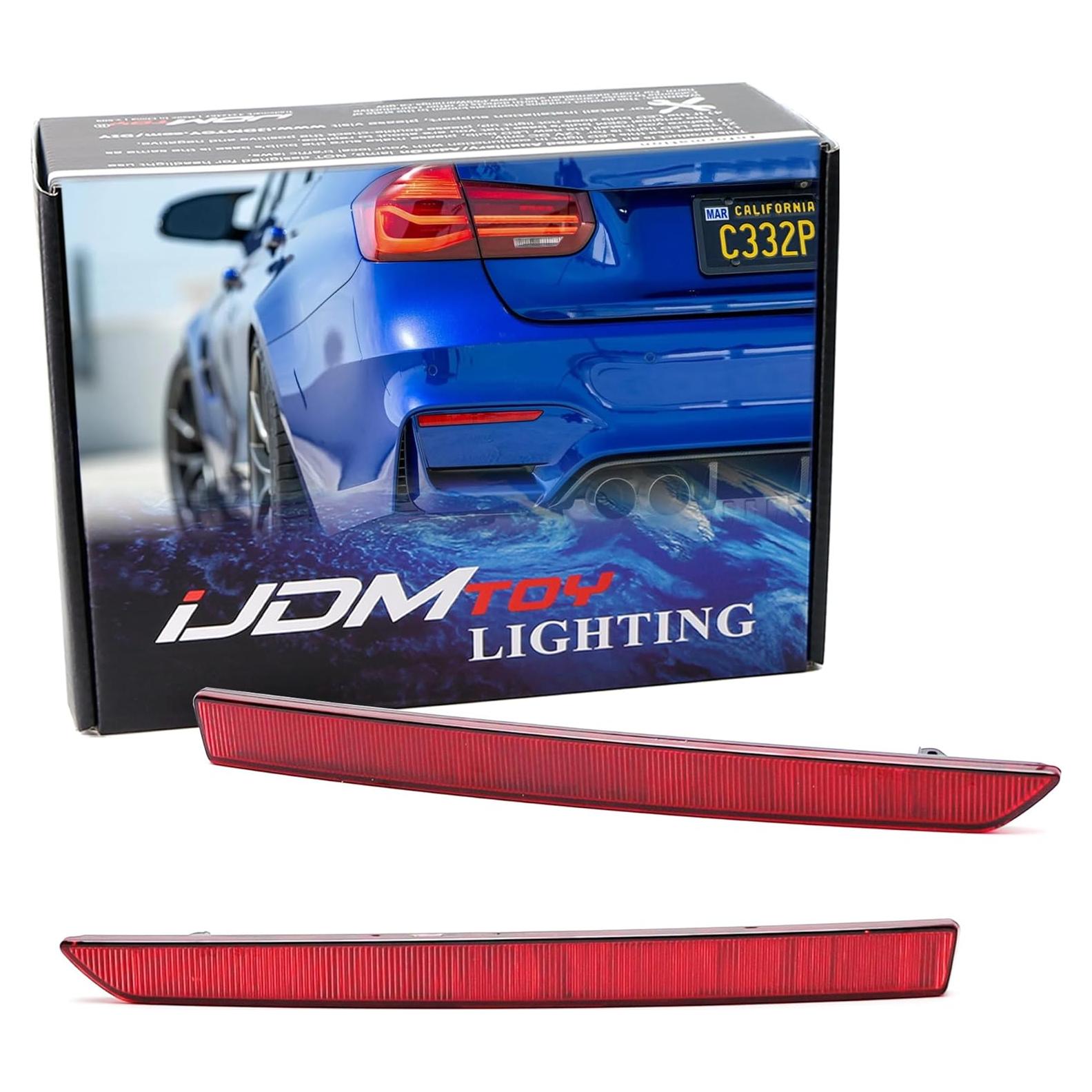 Reflector Trasero Rojo OEM iJDMTOY para BMW M3 F80 M4 F82 F83