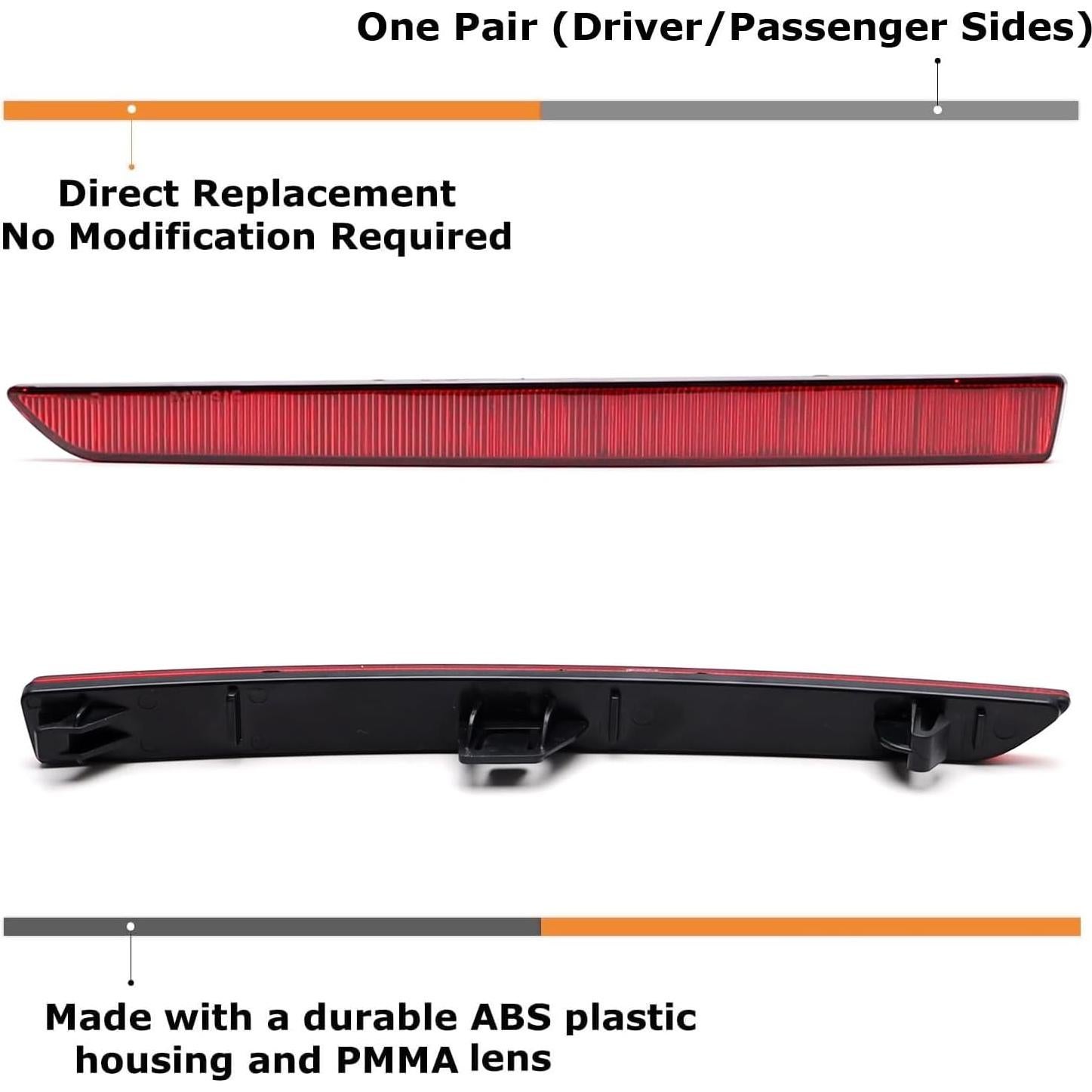 Reflector Trasero Rojo OEM iJDMTOY para BMW M3 F80 M4 F82 F83