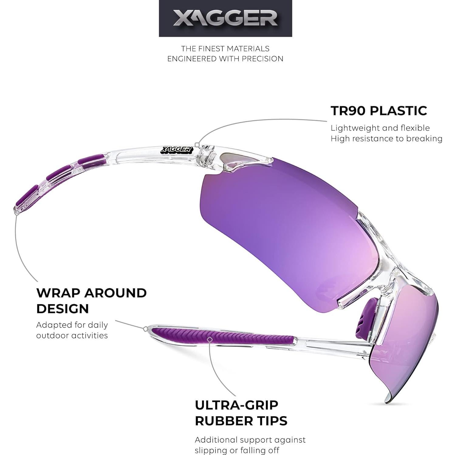 Gafas de sol polarizadas Xagger UV400 para deportes unisex