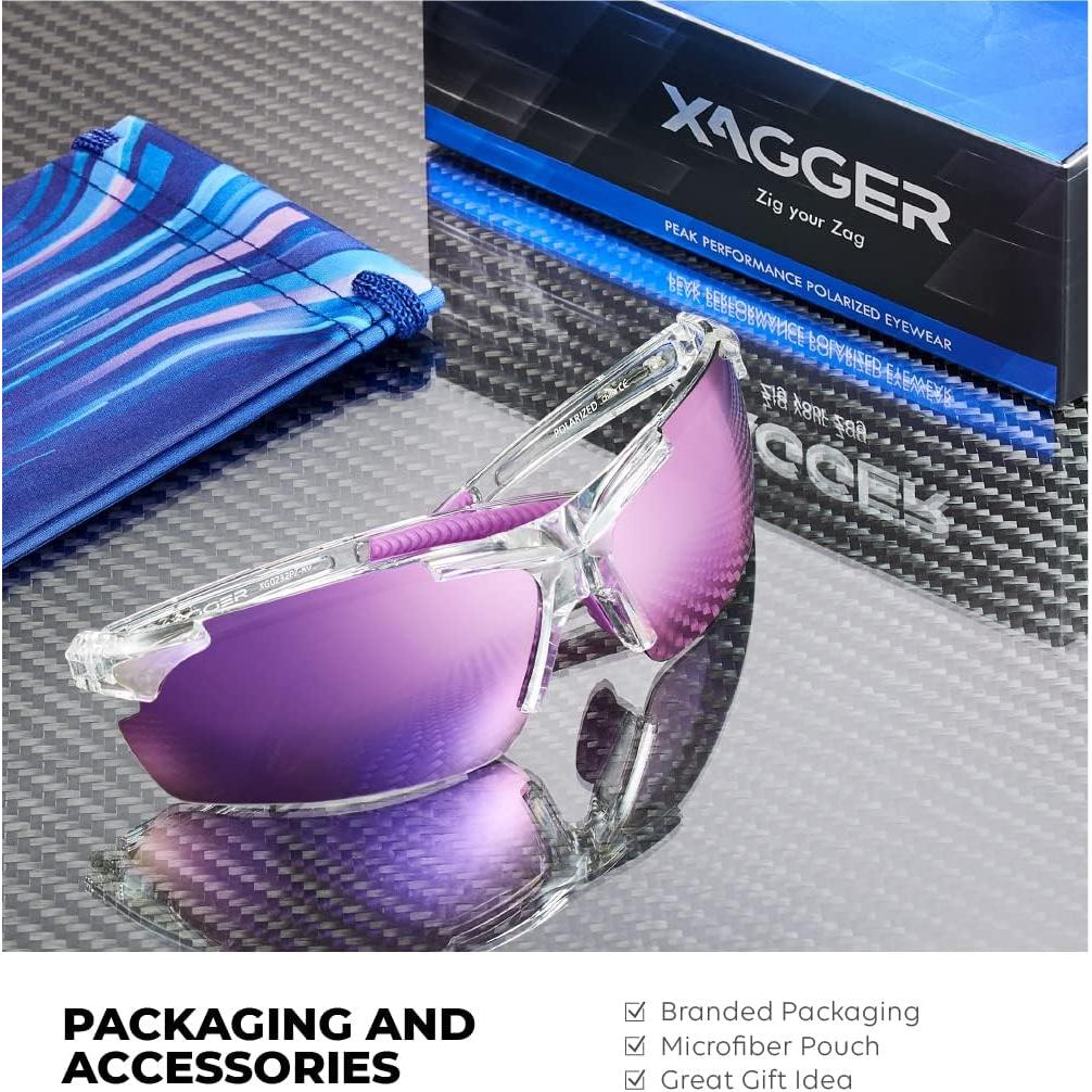 Gafas de sol polarizadas Xagger UV400 para deportes unisex