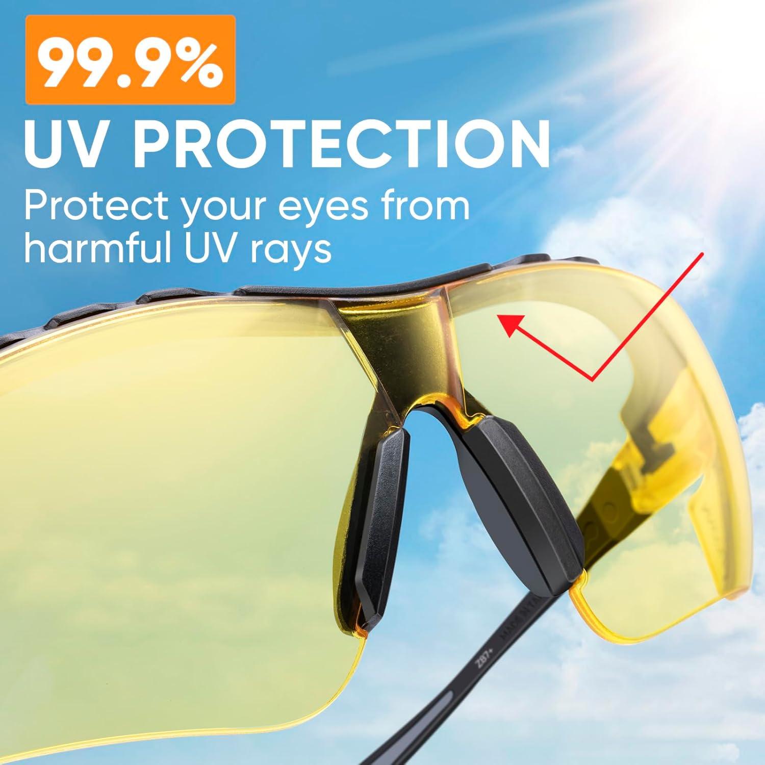 Gafas de seguridad TICONN antiempañantes UV ajustables