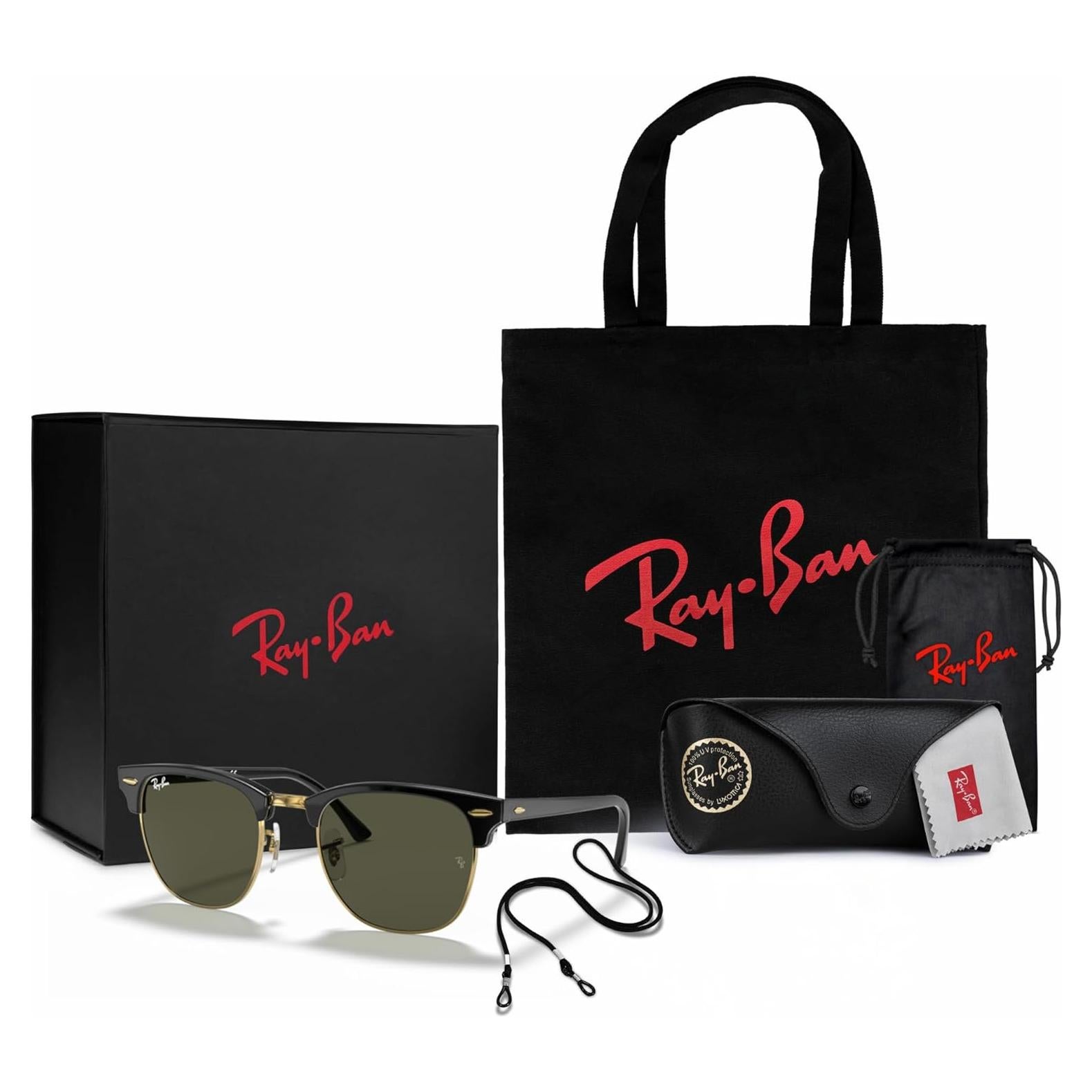 Gafas de sol Ray-Ban RB3016 CLUBMASTER - Set de regalo lujo
