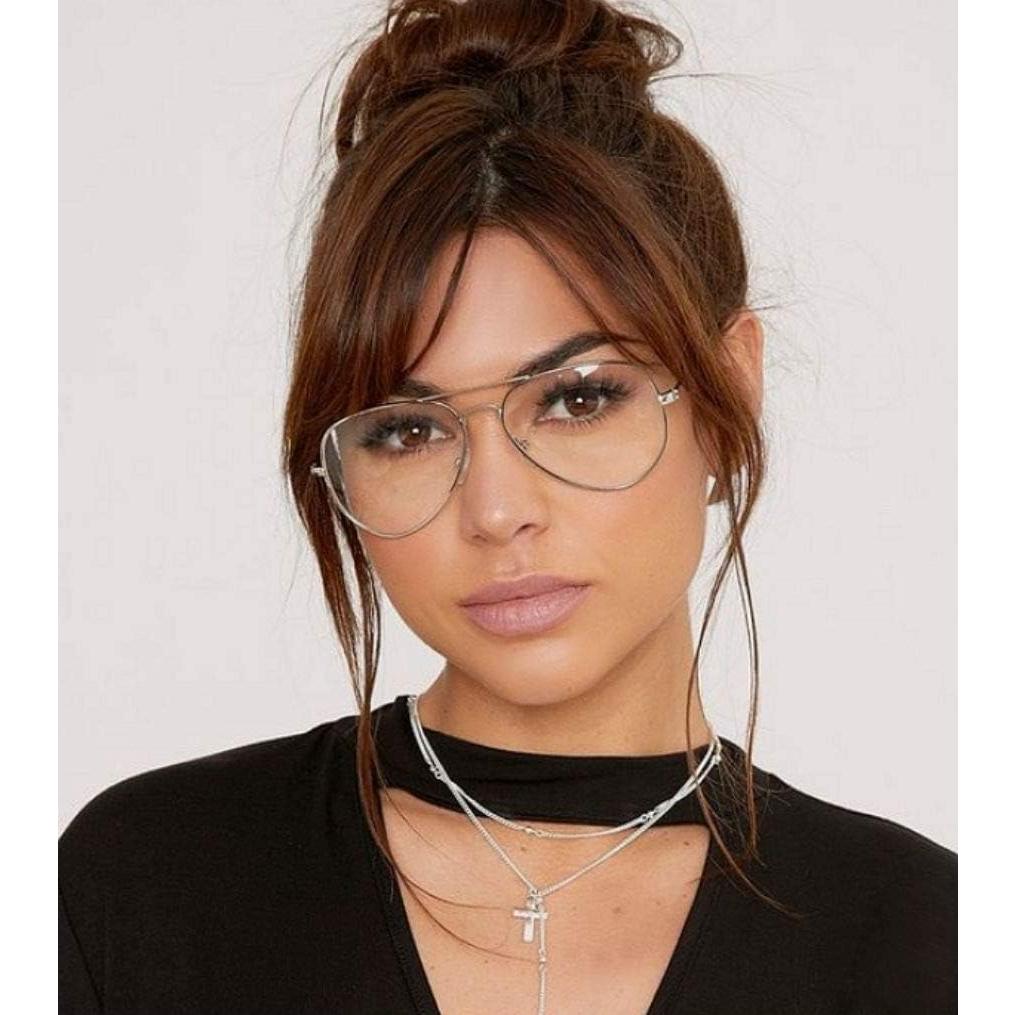 Gafas de Aviador SHAMZBEST Lente Transparente UV 100%