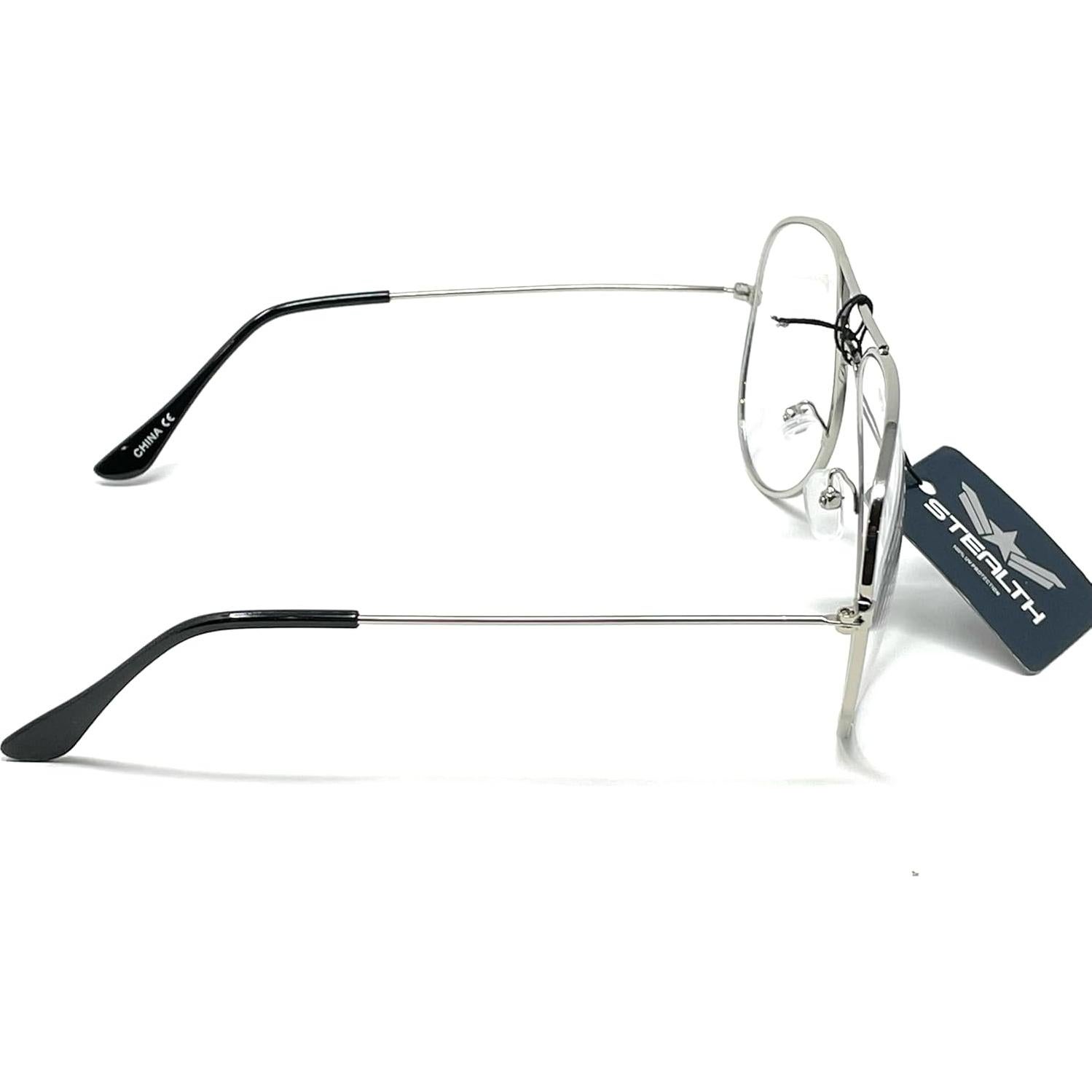 Gafas de Aviador SHAMZBEST Lente Transparente UV 100%