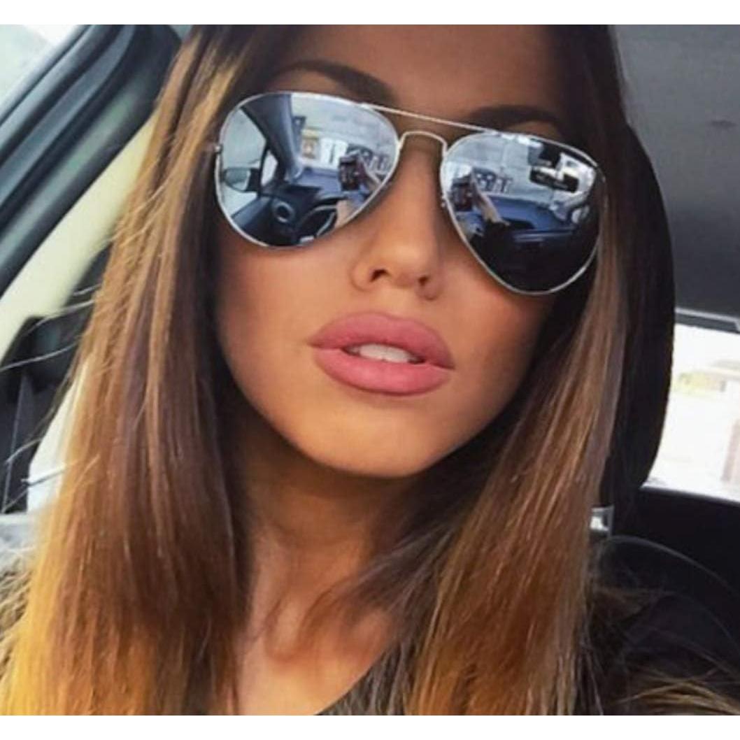 Gafas de Aviador SHAMZBEST Lentes Transparentes UV 100%