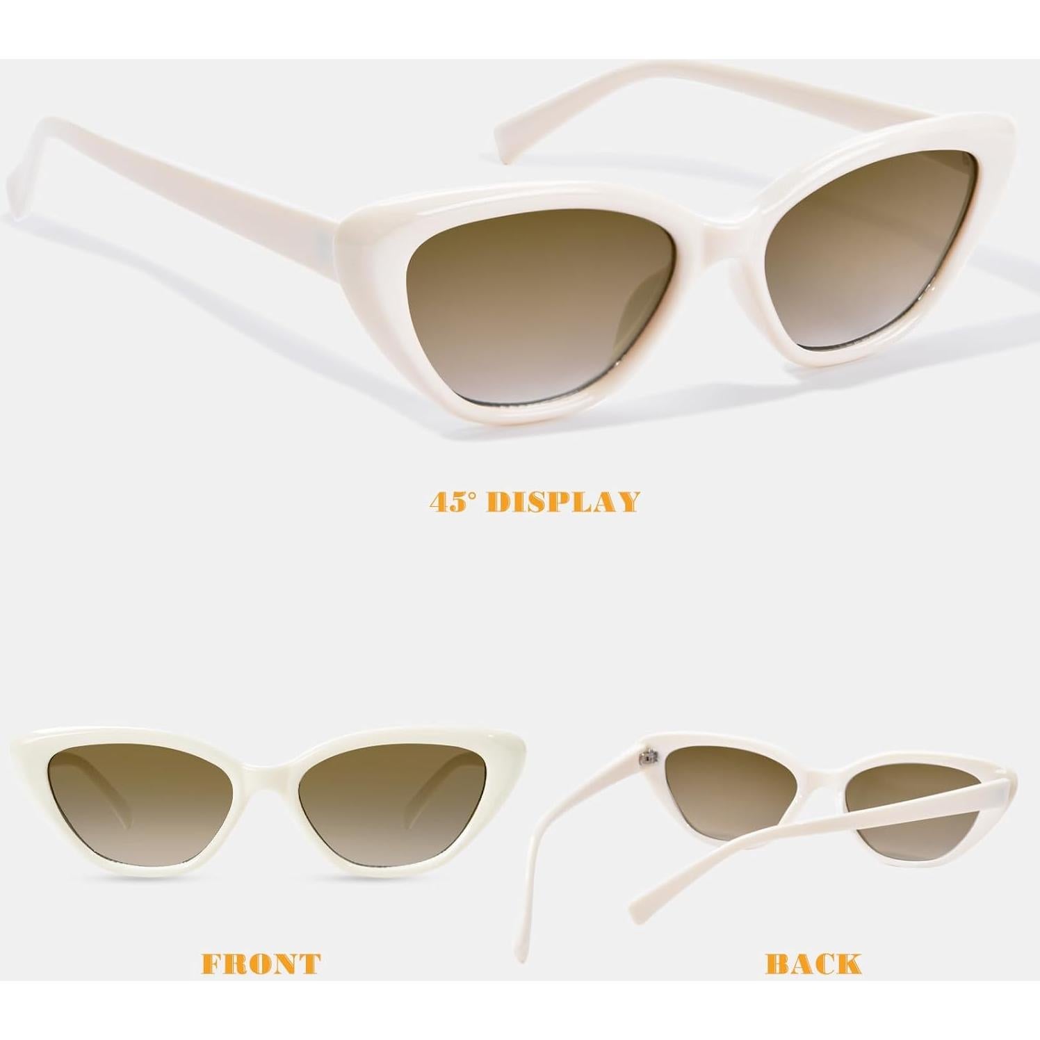 Gafas de sol Cat Eye OPTOFENDY para mujeres, protección UV 99%