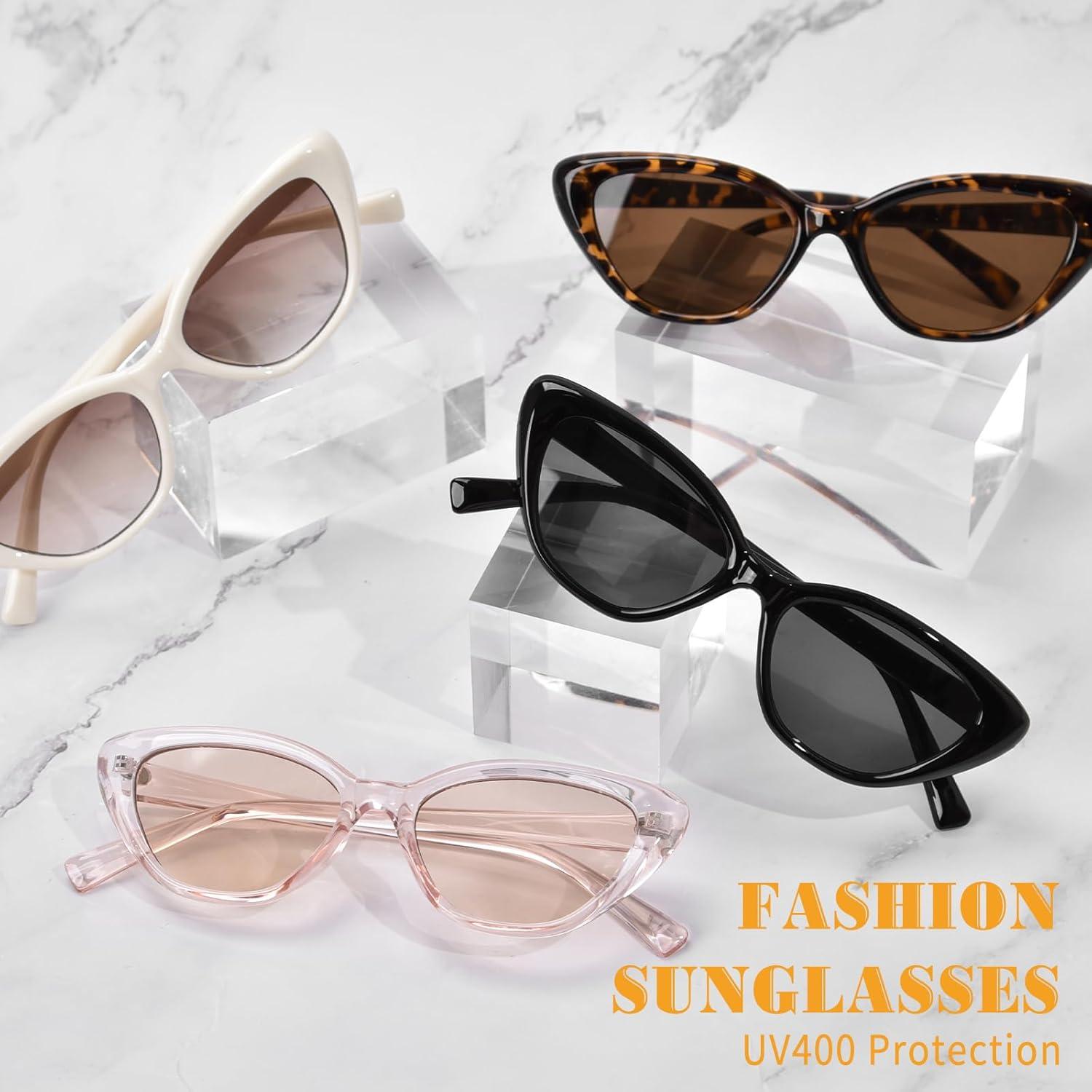 Gafas de sol Cat Eye OPTOFENDY para mujeres, protección UV 99%