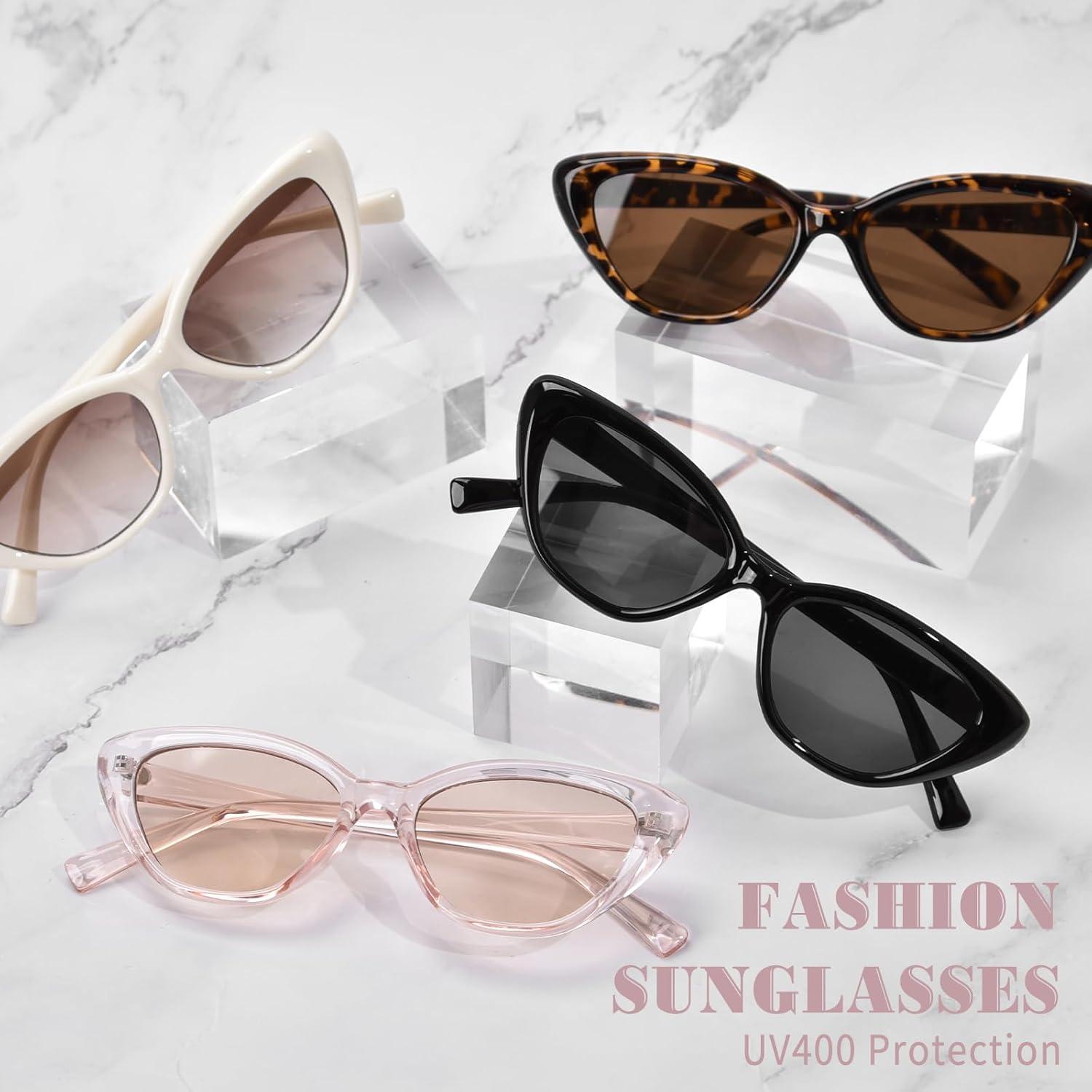 Gafas de sol estilo gato OPTOFENDY marrón claro retro