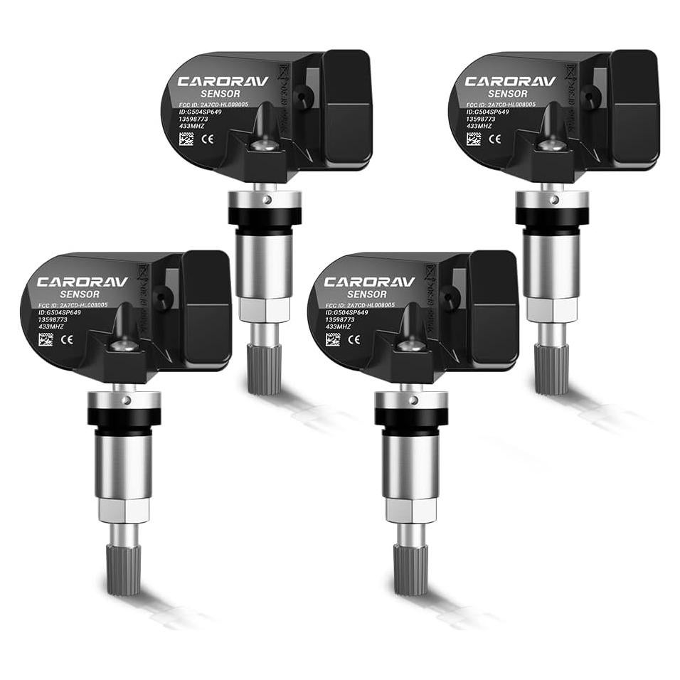 Sensor TPMS CARORAV para Chevy GMC Cadillac - Paquete de 4