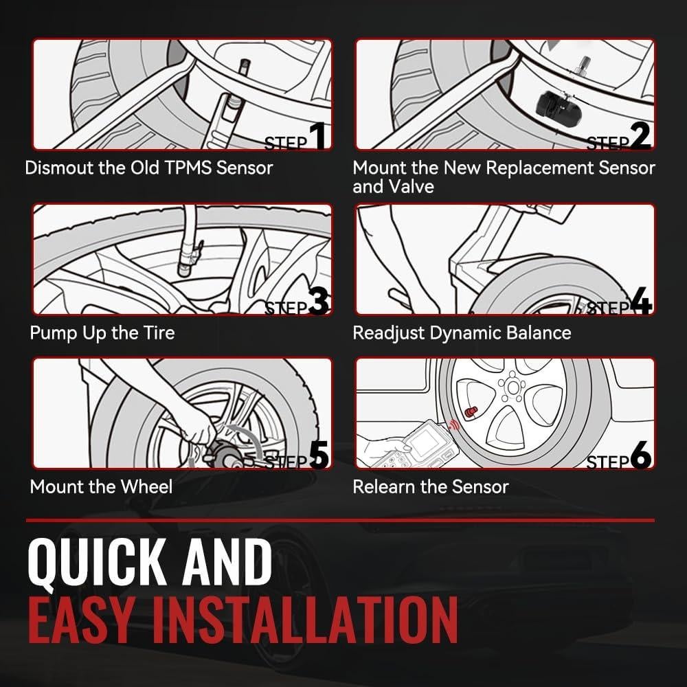Sensor TPMS CARORAV para Chevy GMC Cadillac - Paquete de 4