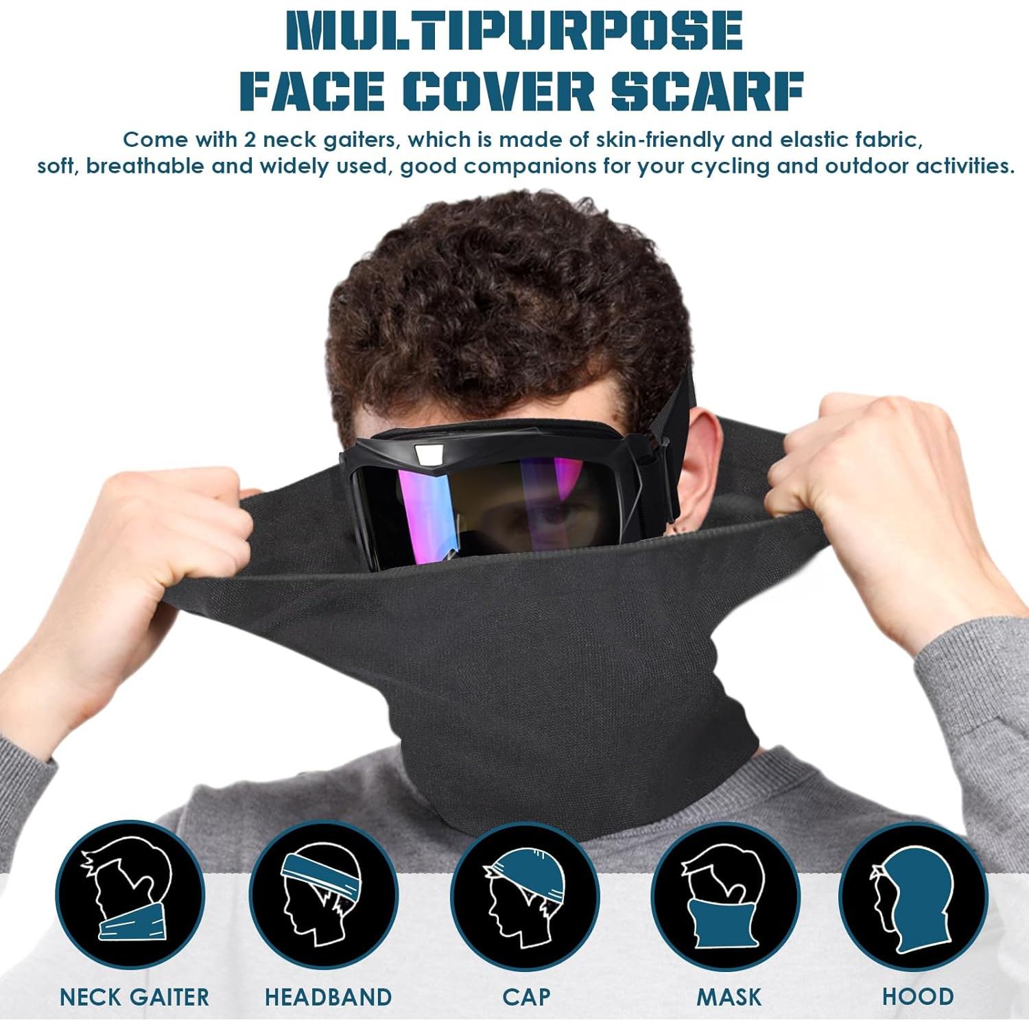 Gafas de Motocicleta OXG UV400 con Bufandas para Adultos