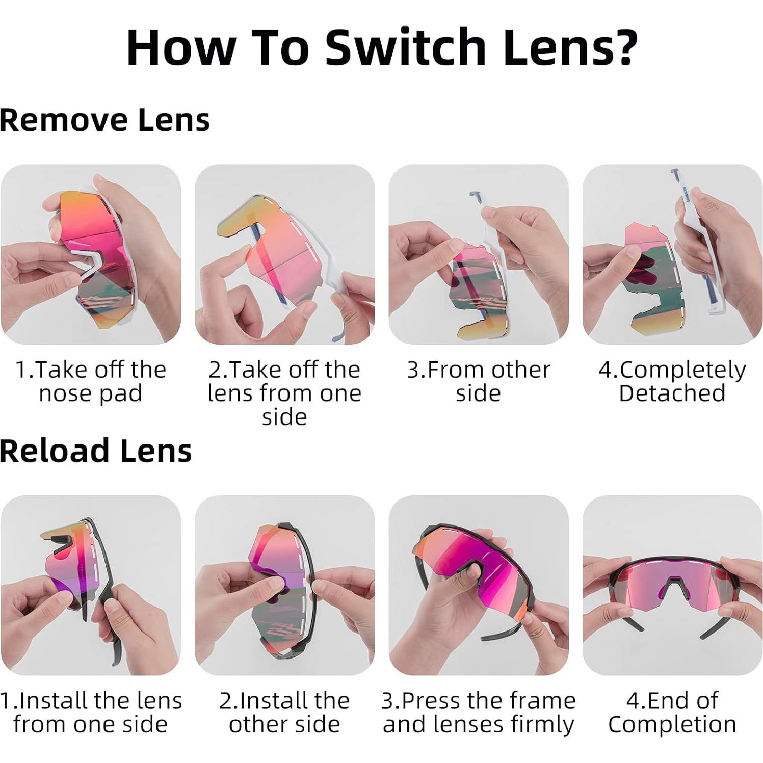 Gafas de Sol ROCKBROS Deportivas UV400 Intercambiables