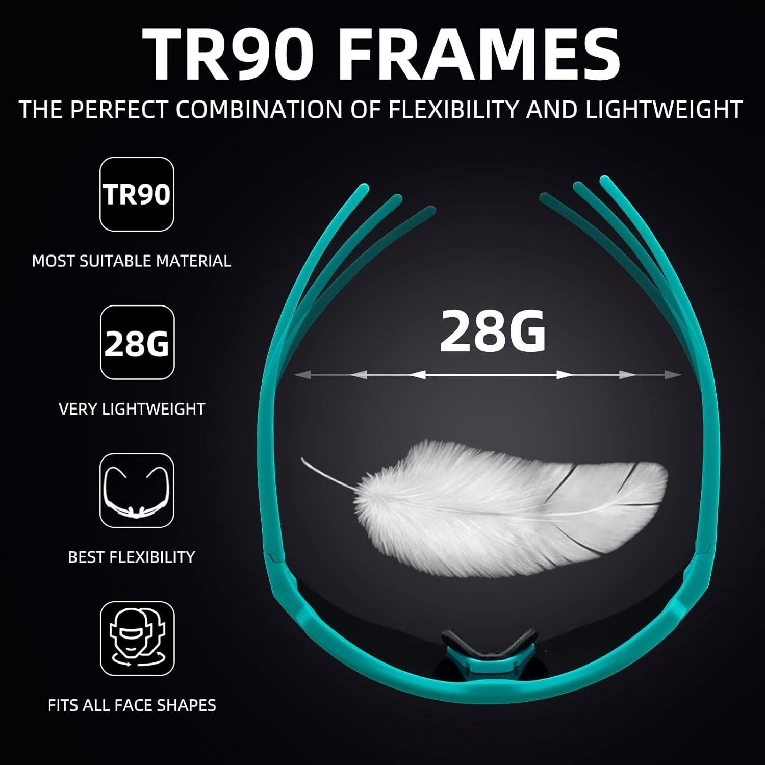 Gafas de Sol ROCKBROS Deportivas UV400 Intercambiables