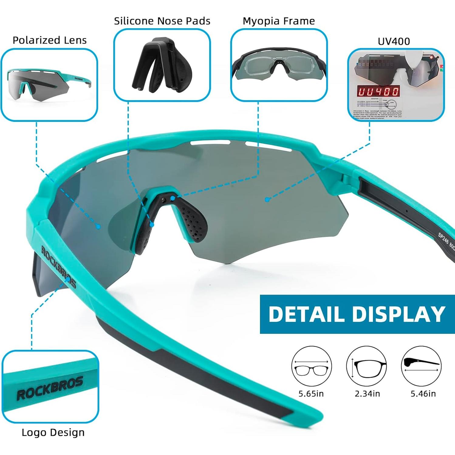 Gafas de Sol ROCKBROS Deportivas UV400 Intercambiables