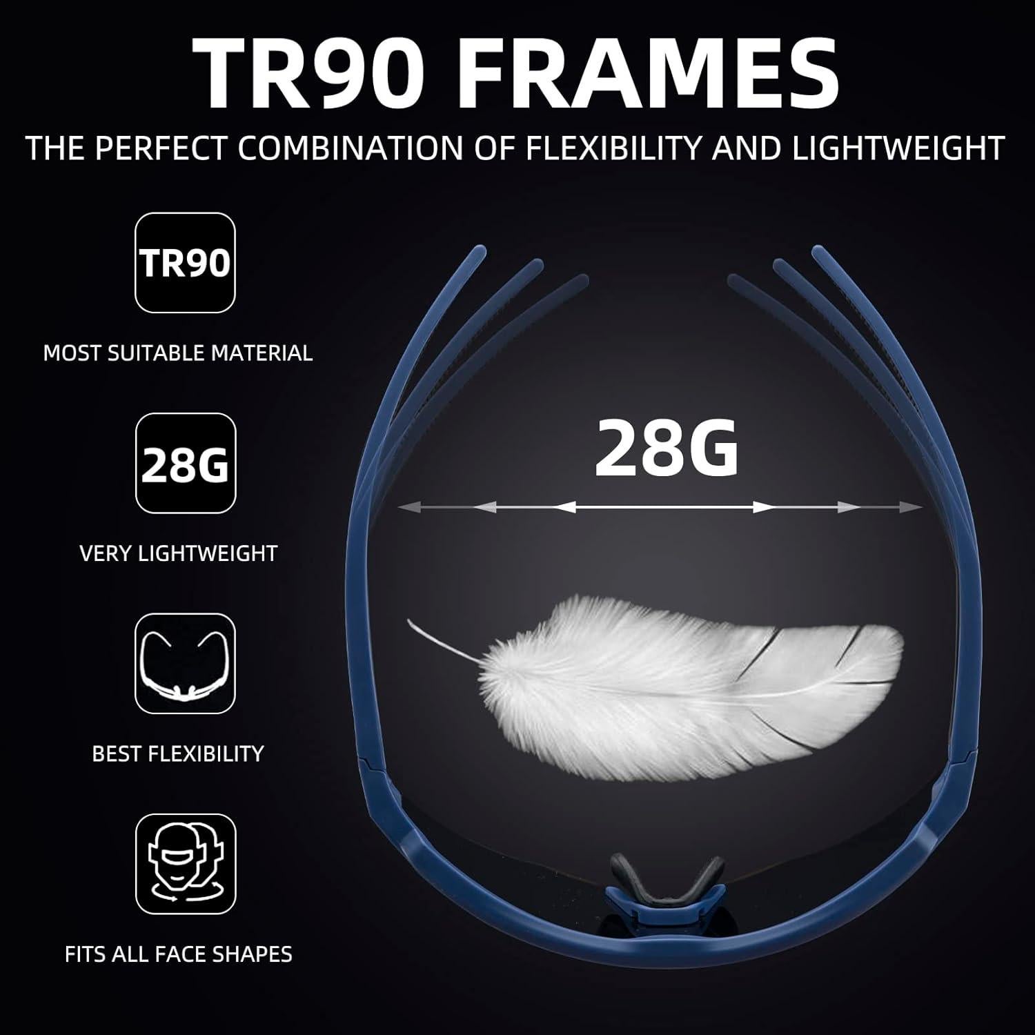 Gafas de Sol ROCKBROS Deportivas UV400 Intercambiables