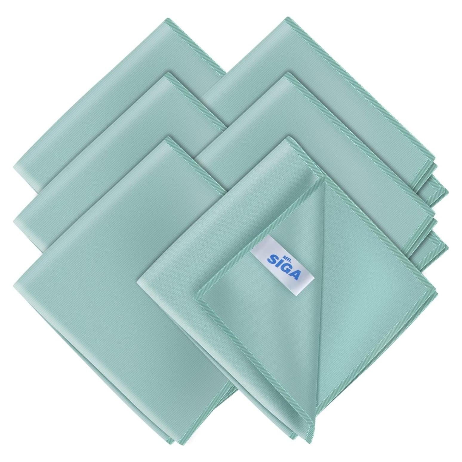 Paños de Microfibra MR.SIGA 6 Unidades 35 x 40 cm Verde