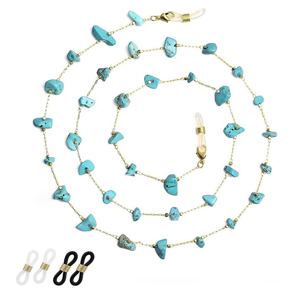 Cadena de Gafas para Mujeres Soporte Turquesa 71 cm