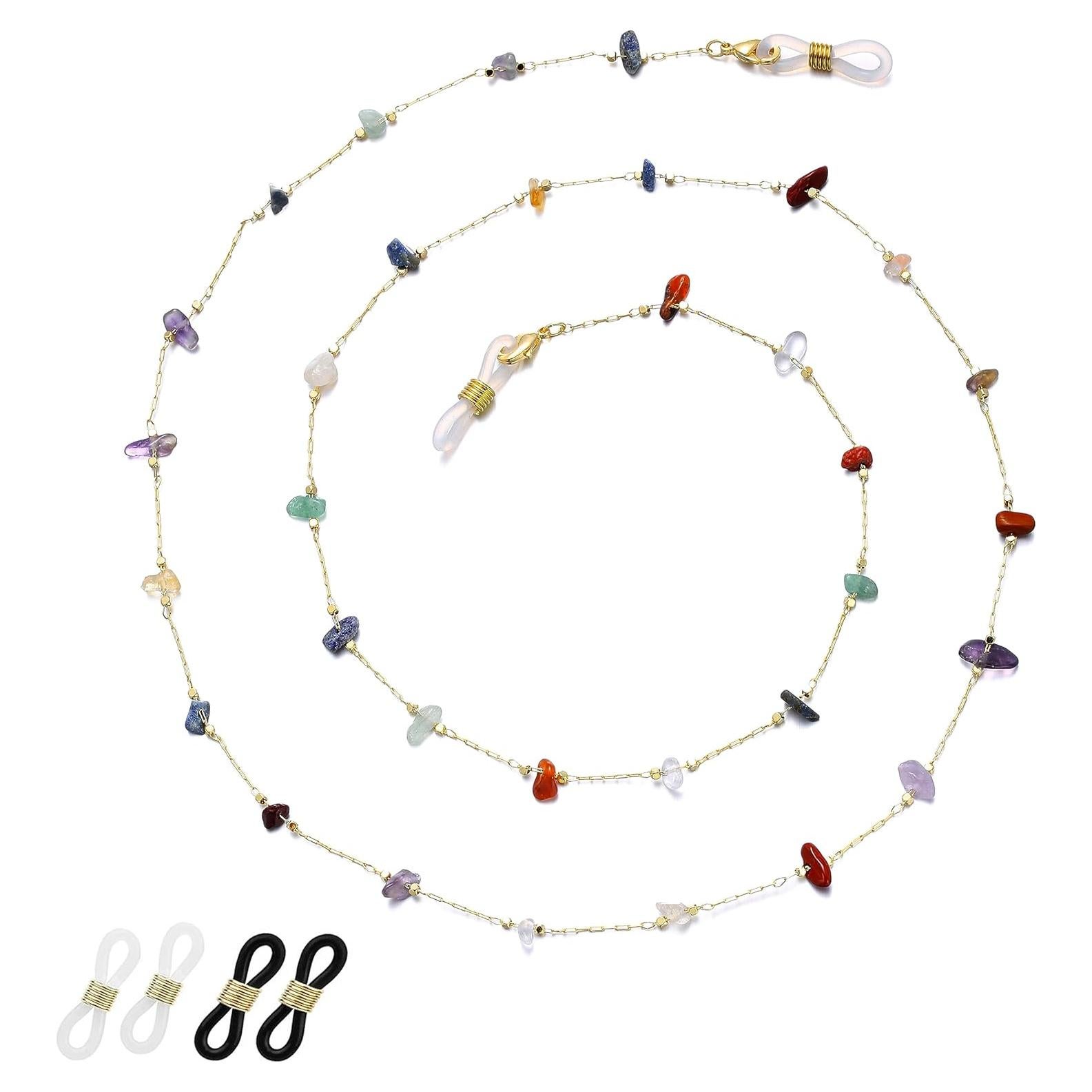 Cadena de Gafas para Mujeres Soporte de Piedra Natural