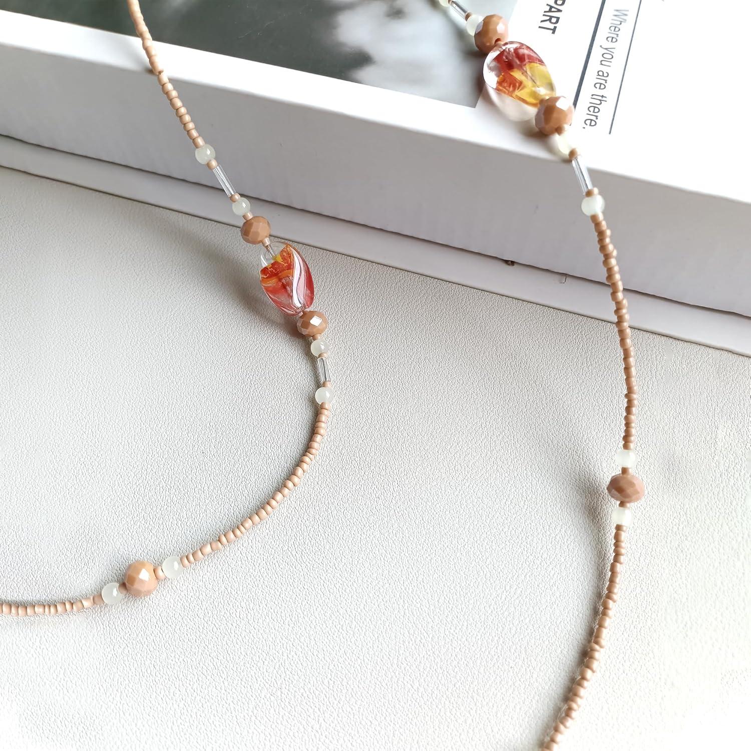 Cadena de Gafas para Mujeres Soporte con Perlas Cristal