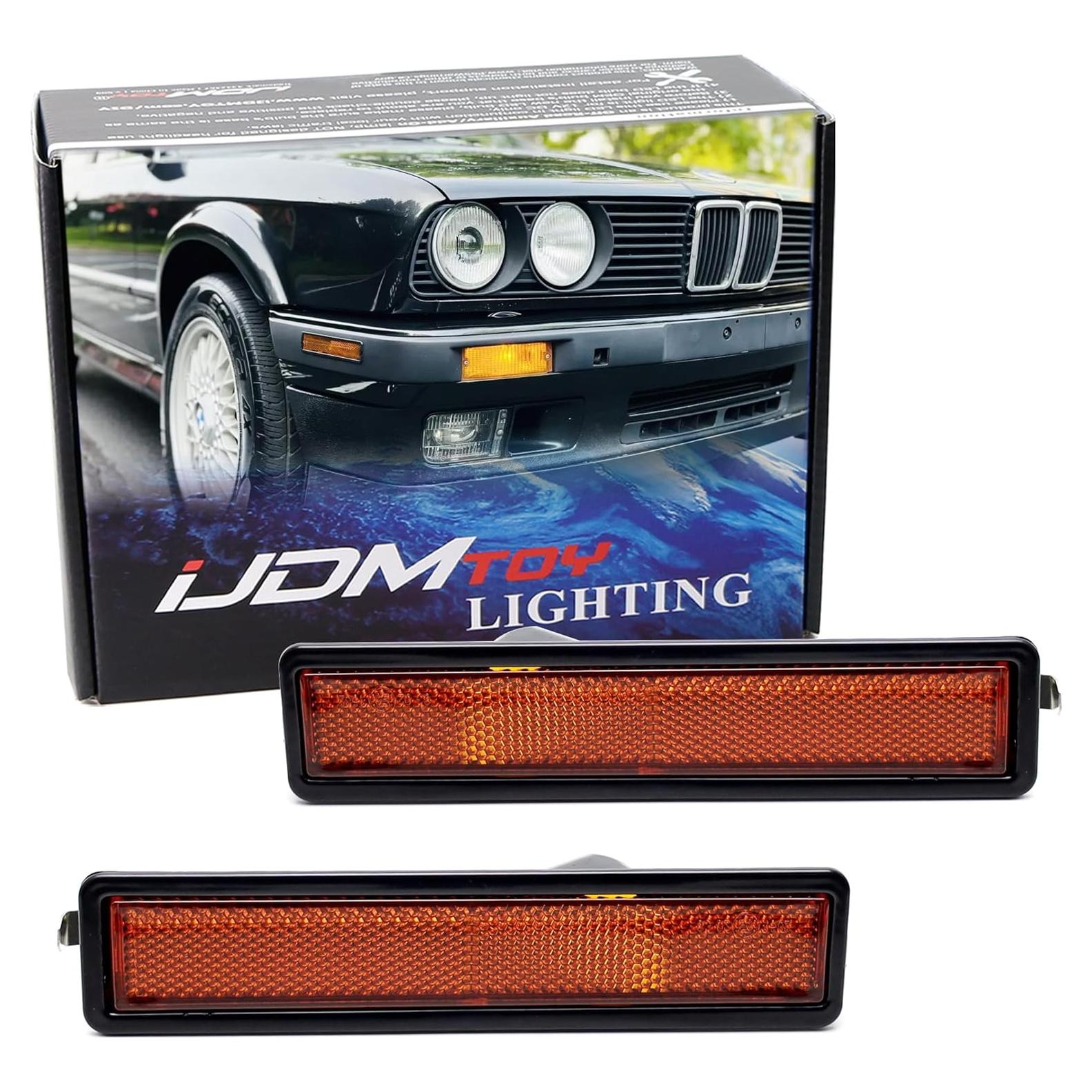 Lentes Ámbar iJDMTOY para Marcador Lateral BMW E30 E34 E32