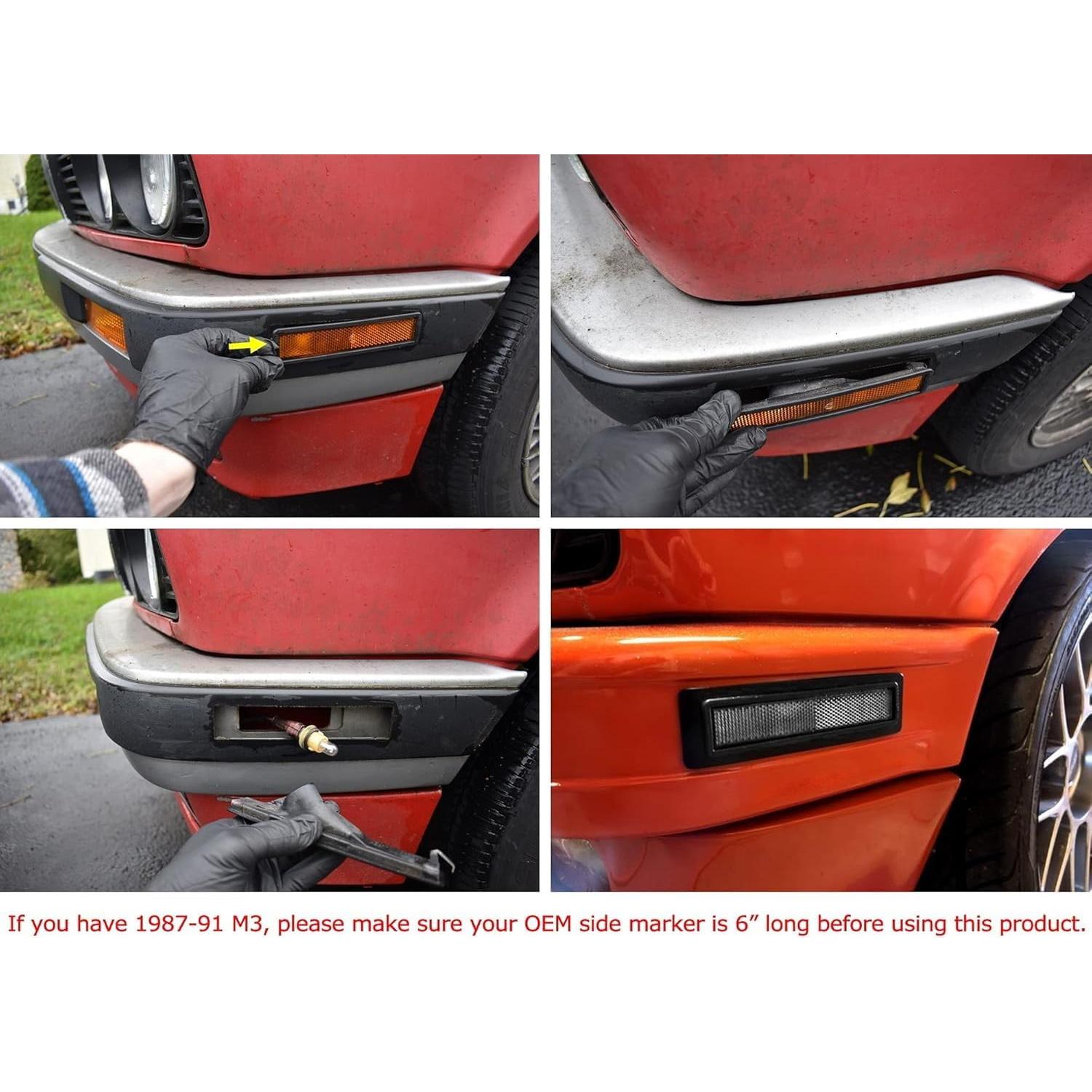 Lentes Ámbar iJDMTOY para Marcador Lateral BMW E30 E34 E32