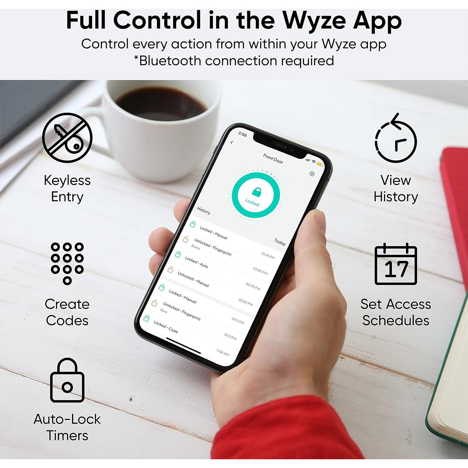 Cerrojo Inteligente Wyze Lock Bolt con Huella Dactilar