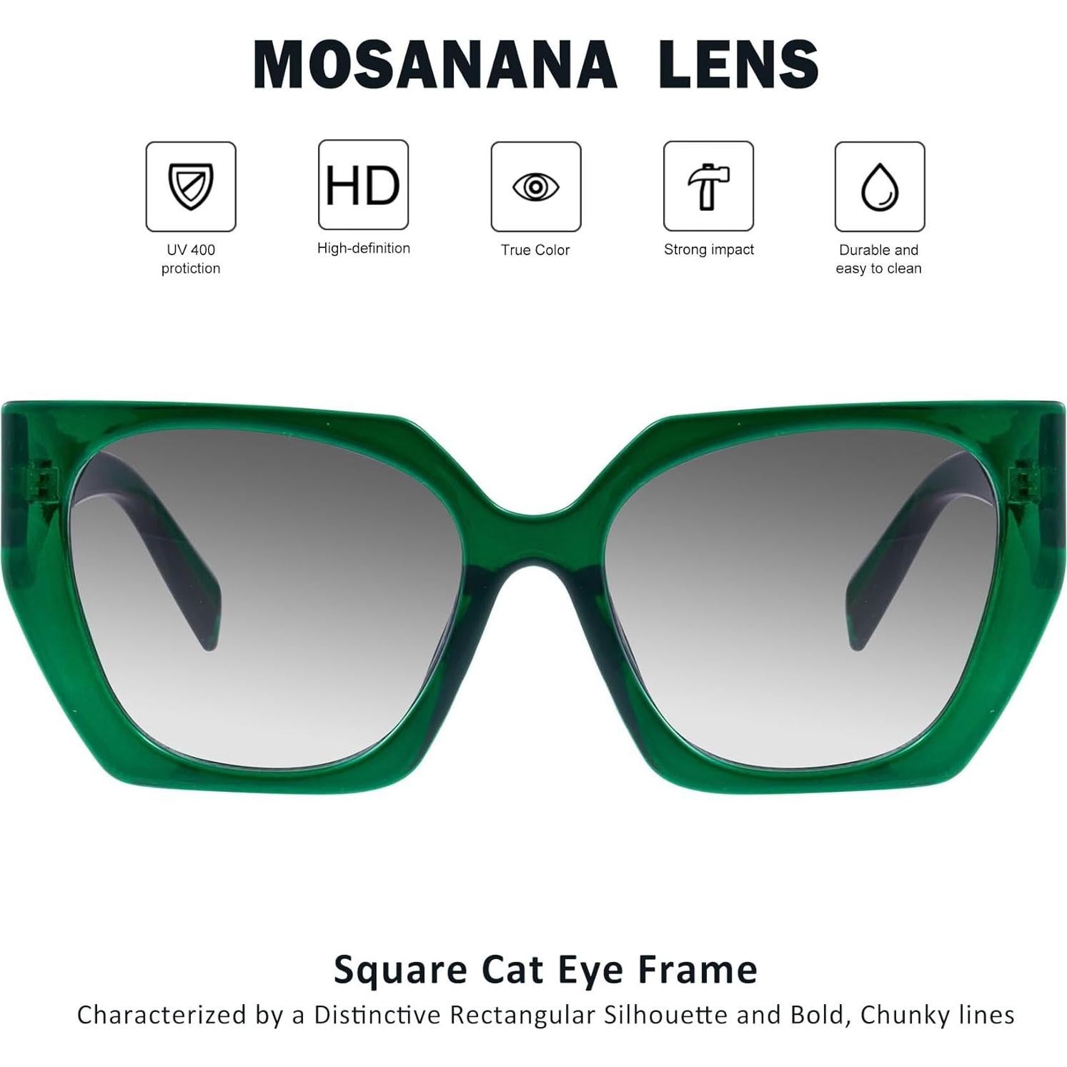 Gafas de Sol Geométricas para Mujeres COCO UV400 Verde