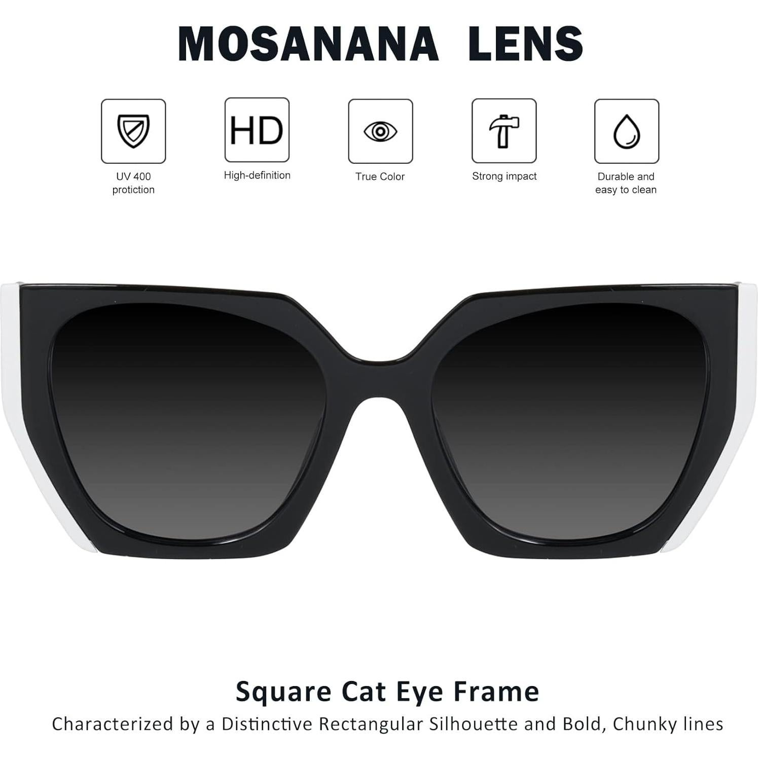 Gafas de Sol Geométricas Mosanana UV400 para Mujeres